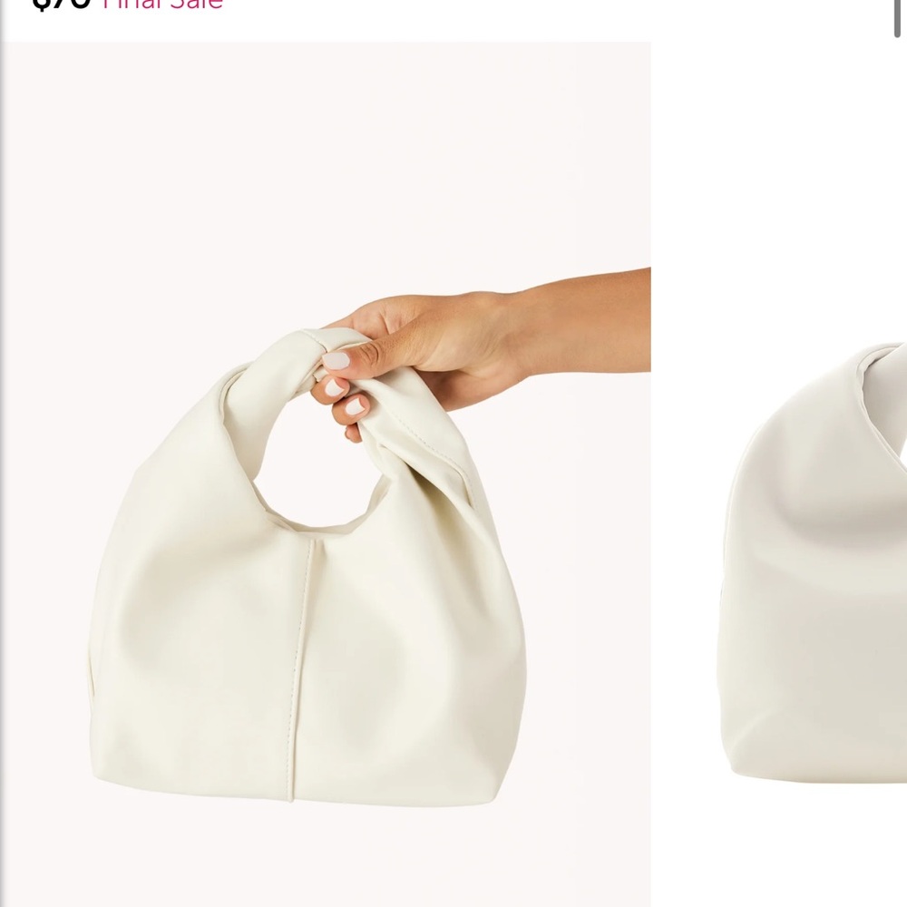 Show Me Your MuMu White Hobo Bag with Slouchy Design